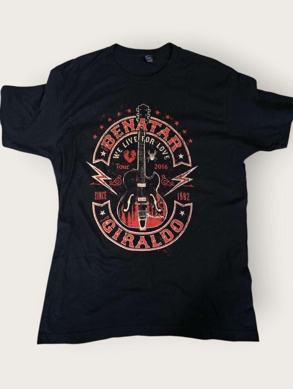 Black Graphic Concert Tour T‑Shirt 2016 BENATAR